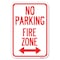 Signmission No Parking Fire Zone with Bidirectional Arrow Heavy-Gauge Alum. Sign, 12" x 18", A-1218-23619 A-1218-23619 - alternate 1